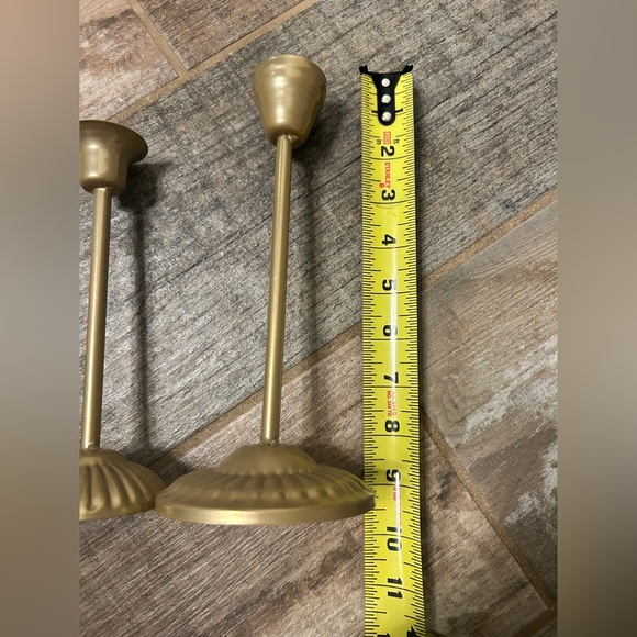 Set of Imitation Gold Candle Holders - Picture 5 of 5